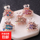小抓夾發(fā)夾劉海夾水鉆頂夾發(fā)卡成人頭飾發(fā)飾品女碎發(fā)蝴蝶韓式愛心 葉子款混色5個(gè)裝