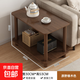沙發(fā)邊幾簡(jiǎn)約雙層茶幾小桌子簡(jiǎn)易出租屋家用小戶(hù)型床頭桌置物架 60*30*53-原野橡木色 加粗實(shí)木腿