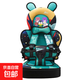 汽車兒童座椅便攜式汽車0-12歲簡(jiǎn)易車載嬰兒寶寶通用增高坐墊 迷彩綠6個(gè)月-12歲座椅+增高墊