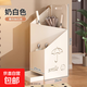 雨傘收納架雨傘架門(mén)口放雨傘置物架家用裝傘桶入戶(hù)門(mén)收納神器酒店 【抽拉式瀝水盤(pán)】奶白色旗艦款