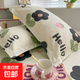 全棉印花可愛(ài)枕套一對裝純棉100全棉整頭套兒童家用夏季枕頭套 町香 【48x74cm一對】