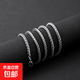 項鏈男潮牌高級感百搭銀色鈦鋼個(gè)性ins風(fēng)古巴鏈男士輕奢小眾飾品 男士項鏈-龍骨鏈項鏈-50cm-1條