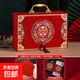 結(jié)婚禮金箱彩禮盒訂婚禮金盒提親聘禮箱嫁妝皮箱手提錢箱 【佳偶天成中號三件套】6-12萬
