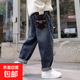 男童褲子兒童秋裝牛仔褲2025新款中大童寬松長(cháng)褲男孩春秋季休閑褲 ZTM-T3015【藍色深款牛仔褲】 140