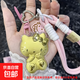 仿黃金手機(jī)掛繩hellokitty貓鑰匙扣KT貓可愛金閃閃卡通手機(jī)鏈包包掛件車掛飾送女友 KT貓掛飾