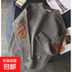 圓領(lǐng)毛衣針織衫男潮牌帥氣秋冬季打底衫2025新款男士氣質(zhì)修身上衣 灰色 4XL