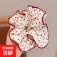 紅色甜美波點(diǎn)大腸馬尾發(fā)圈發(fā)繩丸子2025兒童頭飾發(fā)飾新款紅色頭繩 一個(gè)   白色蝴蝶結