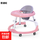 學(xué)步車(chē)防o型腿嬰兒多功能防側翻手推車(chē)寶寶男女可坐助步車(chē)起步車(chē) 基礎款-馬卡粉-普通輪(X-O)