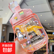 【京東物流】大肚杯噸噸杯雙飲吸管杯大容量新款夏季時(shí)尚杯子 粉色【送貼紙+背帶】 1500ml 1個(gè)
