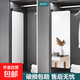 衣柜鏡子衣櫥全身鏡穿衣試衣鏡平對開門柜內(nèi)置裝旋轉(zhuǎn)隱形推拉鏡子 經(jīng)典黑 30*120cm