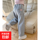 女童運動(dòng)褲子洋氣2025春秋新款兒童小女孩寬松休閑衛褲蝴蝶結長(cháng)褲 RWC-K207【灰色蝴蝶結束腳褲】 150
