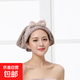 干發(fā)帽超強吸水珊瑚絨公主帽長(cháng)發(fā)女吸水速干包頭巾孕婦浴帽 咖啡色