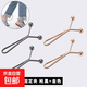 褲腳固定夾改短神器褲腿縮短褲子挽邊收口衣服袖子褲腰可調節卡扣 槍黑+金色【各1對】共4個(gè)
