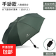 防風(fēng)遮陽(yáng)傘防曬太陽(yáng)傘男士折疊兩用全自動(dòng)晴雨女雨傘 手動(dòng)反向UV-墨綠-1把（opp袋）