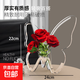 蝴蝶花瓶高級感輕奢客廳插花水養(yǎng)瓶透明亞克力桌裝飾擺件家用大號 1個蝴蝶插花瓶【高22cm寬24cm】 【蝴蝶插花瓶】