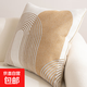 雪尼爾沙發(fā)抱枕靠背墊輕奢感現代簡(jiǎn)約家用客廳腰靠枕頭抱枕 時(shí)空門(mén)-咖色 45cm*45cm 含枕芯 套+（含芯）