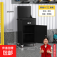 移動(dòng)重型五金工具柜汽修維修柜車(chē)間收納柜多功能工具箱工具推車(chē) 黑色單抽一門(mén)工具柜-含掛網(wǎng)