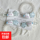可愛(ài)云朵星星卡通發(fā)夾女側邊劉海夾兒童鴨嘴夾小夾子發(fā)圈發(fā)卡頭飾 云朵五角星【4件套】