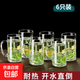 【大牌同款10W+】加厚玻璃杯家用男茶杯透明水杯待客辦公室專(zhuān)用 6只裝