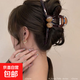 新款高級(jí)感超大號(hào)果凍色愛(ài)心抓夾女后腦勺盤(pán)發(fā)鯊魚(yú)夾發(fā)卡夾子頭飾 雙珠發(fā)夾【13cm】