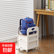 京東物流 書(shū)包置物架可移動(dòng)小推車(chē)學(xué)生放書(shū)包桌下滑輪柜收納柜 極簡(jiǎn)白【倆抽格款】 3層