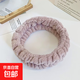 歐美法蘭絨束發(fā)帶腕帶 單色純色毛絨洗臉發(fā)帶 咖啡(發(fā)帶)