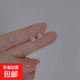 甜美氣質(zhì)櫻花耳釘女2025年新款爆款耳環(huán)高級感精致小巧獨特耳飾 （銀色）櫻花鋯石耳釘