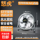 怒虎電風(fēng)扇家用落地扇商用八檔趴地扇工業(yè)風(fēng)扇大功率強風(fēng)力坐式臺式商用家用電風(fēng)扇爬地扇工廠(chǎng)車(chē)間 12寸銀色趴地扇【五葉 四檔 加長(cháng)線(xiàn) 質(zhì)?！? title=