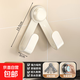 奶油吸盤旋轉(zhuǎn)鍋蓋架壁掛式免打孔廚房置物架收納掛架菜板架砧板架 【碳鋼款】?jī)蓚€(gè)裝-白色折疊鍋蓋架