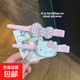 甜美少女心長(cháng)款閃粉tk貓咪鴨嘴夾可愛(ài)HelloKitty無(wú)痕側邊劉海夾子 kt蝴蝶結+大頭kt 各一個(gè)