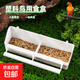 鳥(niǎo)用食槽鸚鵡鳥(niǎo)食盒鴿子牡丹玄鳳喂食器鸚鵡下料器鸚鵡用品喂鳥(niǎo)器 雙格帶站架食盒