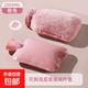 2000ml注水熱水袋加厚防爆女生暖手熱敷肚子暖腳神器仿兔絨灌水 熱水袋粉2000ml+配兔絨套