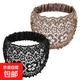 鏤空釘珠發(fā)帶女寬邊蕾絲珍珠頭巾束發(fā)遮白發(fā)彈力頭套洗臉發(fā)箍頭飾 黑色/咖啡色