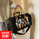 大容量帆布包時(shí)尚短途旅行包女輕便行李袋外出旅游瑜伽健身手提包 黑色