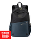 雙肩包男士運動(dòng)旅行大容量牛津布輕便書(shū)包戶(hù)外小背包 深藍色 可放A4雜志