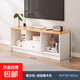 電視柜客廳家用小戶型出租屋用2025新款現(xiàn)代簡(jiǎn)約高腳簡(jiǎn)易電視機(jī)柜 90cm 暖白色+田園橡木色