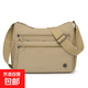 新款大容量輕便簡(jiǎn)約尼龍帆布包時(shí)尚潮流簡(jiǎn)約百搭單肩包斜挎包女包 卡其色