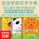 寶寶學(xué)前識字幼兒認字啟蒙教材2歲3歲4歲3-6歲兒童看圖識字卡片幼兒園大班中班益智象形識字大王早教書(shū)繪本一年級趣味神器識字書(shū) 寶寶小班+中班+大班識字字典