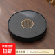 簡(jiǎn)約圓形烏金石茶盤(pán)家用辦公室儲水式茶海大號陶瓷茶臺干泡臺 花好月圓陶瓷底盤(pán)25cm/1500ml