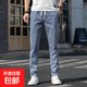 無(wú)鐵牛仔褲男士春秋款夏季休閑褲無(wú)磁無(wú)金屬褲子電子廠(chǎng)富士康上班 藍色 常規 L 建議110-130斤