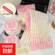 彩虹糖段染豆豆圍巾毛線(xiàn)手工編織diy馬海毛手混毛線(xiàn)團自制送女友 手混3號兩團+神器材料包