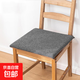硬質(zhì)棉椅子墊加厚學生辦公室汽車座椅墊子餐椅墊 深灰 40X40cm【防滑底+固定綁帶】
