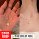 初戀山茶花朵項鏈女絕美復古鎖骨鏈學(xué)生小眾高顏值送女友閨蜜配飾 絕美山茶花項鏈