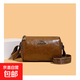 新款復古女包漆皮單肩包時(shí)尚斜挎包休閑大氣軟皮質(zhì)感小挎包高級感 棕色