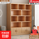 書(shū)架落地置物架家用書(shū)柜客廳展示柜子多層收納儲物柜辦公室文件柜 【四門(mén)款】嶼山雪松木140*180cm 組裝(贈詳細安裝說(shuō)明)