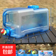 戶外水桶 純凈水桶手提式 車載儲(chǔ)水桶食品級飲用水桶大容量空桶 25升藍(lán)色食品級加厚水桶+備用蓋