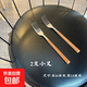 ins風(fēng)餐具筷勺子叉子不銹鋼家用高顏值餐具牛排刀叉勺甜品小勺子 兩支小叉