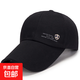 【熱銷(xiāo)】棒球帽春夏男士加長(cháng)檐遮陽(yáng)三明治帆布戶(hù)外帽子釣魚(yú)高爾夫 黑色 可調節