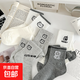 格雷系灰白卡通襪子女秋冬中筒襪卡通韓版ins潮網(wǎng)紅grey運動(dòng) 隨機顏色 2雙 均碼
