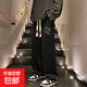 休閑褲男寬松型潮流長(zhǎng)褲文藝新款時(shí)尚潮牌春季直筒男休閑褲msn JX-K89黑色 XL